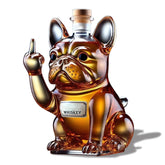 JeCgRrY French Bulldog Whiskey Decanter with 300ml capacity for elegant serving