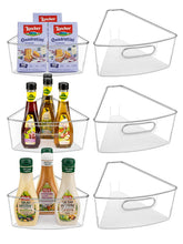 JEISSLIA lazy Susan bins for 26-inch diameter corner, organized storage.