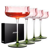 JEKOSEN Tulip Series crystal martini glasses 13 oz in a 4-pack for elegant entertaining