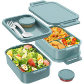 Jelife Bento Box 72oz stackable design keeps meals organized for busy days