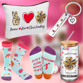 JenPen cheerleading glass cup with straw and lid for on-the-go hydration