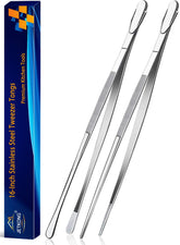 JETKONG 2-pack 16-inch tweezers with a sturdy grip for large ingredients