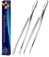 JETKONG 2-pack 12-inch kitchen tweezers close-up for precise cooking handling