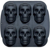 JETKONG 6-cavity skull cakepan offers six cavities for uniform skull desserts.
