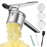 Jetonn potato ricer with deep chamber for lump-free mashed potatoes.