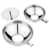 JETONN large stainless steel canning funnel for wide-mouth jars