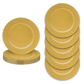 JEVERGN gold beaded charger plate adds elegant edge for upscale table settings.
