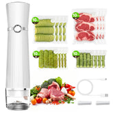 Jexqizy vacuum sealer front view demonstrates a compact design for easy kitchen storage