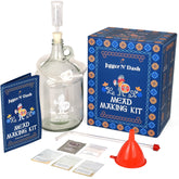 Jigger N' Dash mead making kit box showing complete home brewing setup for beginners