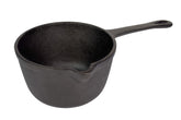 Jim Beam JB0204 basting pot front view shows sturdy cast iron for versatile cooking.