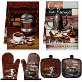 Jingmore kitchen towels shown in dark brown, highly absorbent for quick drying.