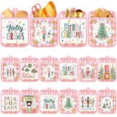 Jingmore pink Nutcracker pot holder pocket close-up showing festive heat protection