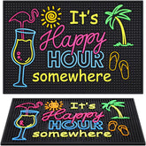 Jingmore rubber bar mat with non-slip surface for spill-free bartending.