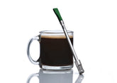 JoGo coffee straw in brewing action preserves bold flavor on the go.