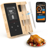 Joeuao smart thermometer with base for standalone cooking control and easy display.