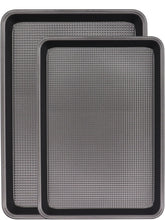 JOHO BAKING 0.8mm dark steel sheet pan showing durable, warp-resistant construction