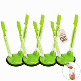 Jokari adjustable baggy rack stand front view enables spill-free pouring for all bag sizes