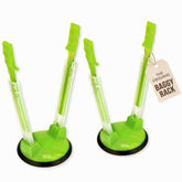 Jokari Baggy Rack Stand demonstrates hands-free pouring for leftovers