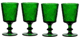 Jomop green wine glasses set4 for stylish entertaining at home.