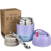 JOOPETALK 17oz insulated lunch container in purple-blue keeps meals warm on the go.