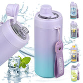 JOOPETALK universal can cooler with lid fits 12 oz cans and bottles for any drink on the go.