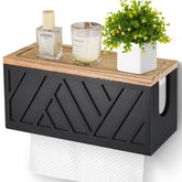 Jorkol wall mount paper towel dispenser with lid keeps towels organized