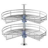 JOWBOOW 28-inch Lazy Susan for corner cabinets improves reach and organization