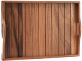 Joy&Grace acacia serving tray with handles showcases natural wood grain and easy transport