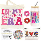 JoycuFF volleyball gift set glass cup for hydration during practice