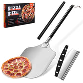 Joyfair pizza peel 12-inch paddle for smooth oven-to-table transfers.