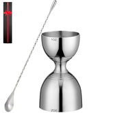 JOYONE Bell cocktail jigger with clear 1oz and 2oz markings for precise pours
