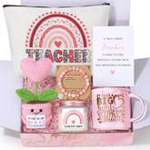 JSTUMB ceramic mug in teacher gift basket, ideal for daily coffee rituals