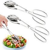 Jucoan buffet tongs 10-inch with scissor handles for safe, precise serving