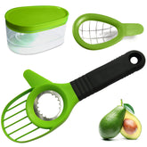 Jugetware Avocado Slicer 3-Piece Set in action for quick, mess-free prep.