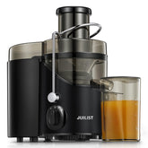 Juilist three-inch wide-mouth juicer extractor for quick loading and juicing.