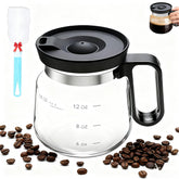 Julyxi 16oz coffee pot mug with classic mini pot design in glass