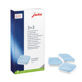 Jura Decalcifying Tablets European version packaging shows the product for easy maintenance.