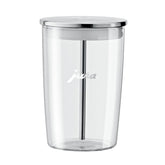 Jura glass milk container 0.5L ready for fridge storage and frothing