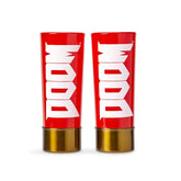 Just Funky DOOM shotgun shell shot glass red 2oz, ideal for game night toasts.