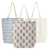 Juvale canvas tote bag with classic linen design, roomy for groceries and daily errands.