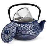 Juvale Japanese Cast Iron Teapot with Infuser for precise loose-tea brewing.