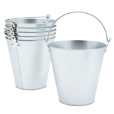 Juvale metal bucket ice tub 6-pack for easy cold drinks display.