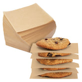 Juvale parchment squares 4x4 brown for nonstick baking and cupcake box lining