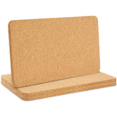 Juvale rectangle cork trivet heat protection for hot pots