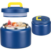 JXXM 8 oz thermo food jar in blue-pure for kids' lunches.