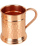 JYPR hammered Moscow Mule copper mug front view highlights premium texture and chill retention.