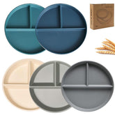K Y KANGYUN unbreakable divided plate in use for durable everyday meals