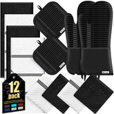 KacNacPro oven mitts bundle with heat protection for hot pans.