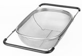 KAFOOR over-the-sink colander with 6-quart capacity for easy draining of pasta and vegetables.