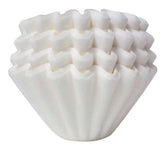 Kalita Wave 185 filters in white, 100-pack, front view for consistent extraction